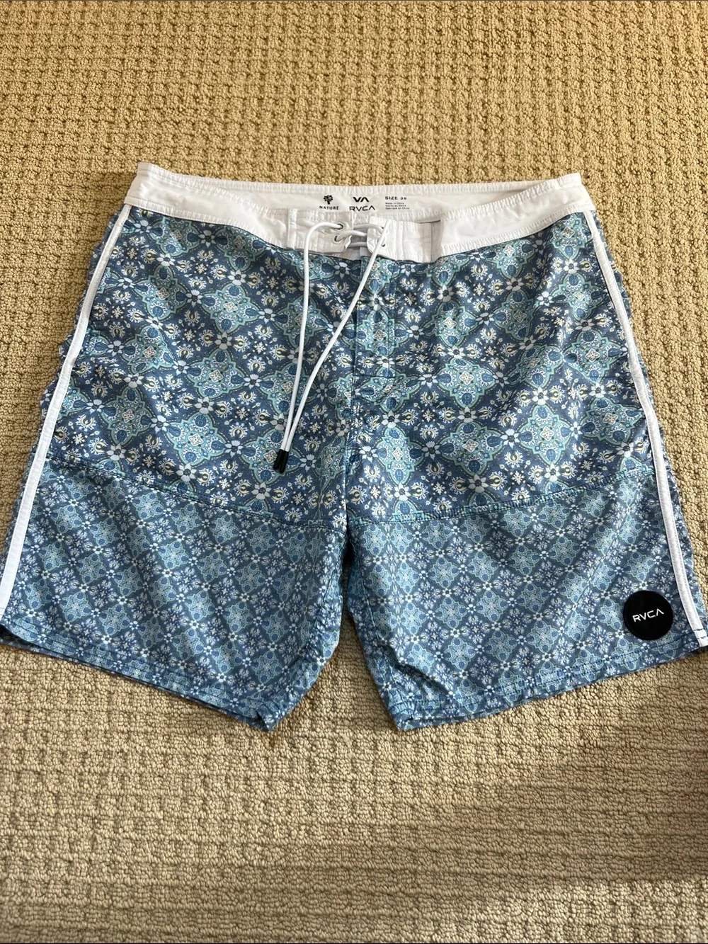 RVCA Men’s Bundle of Blue Patterned Board Shorts
